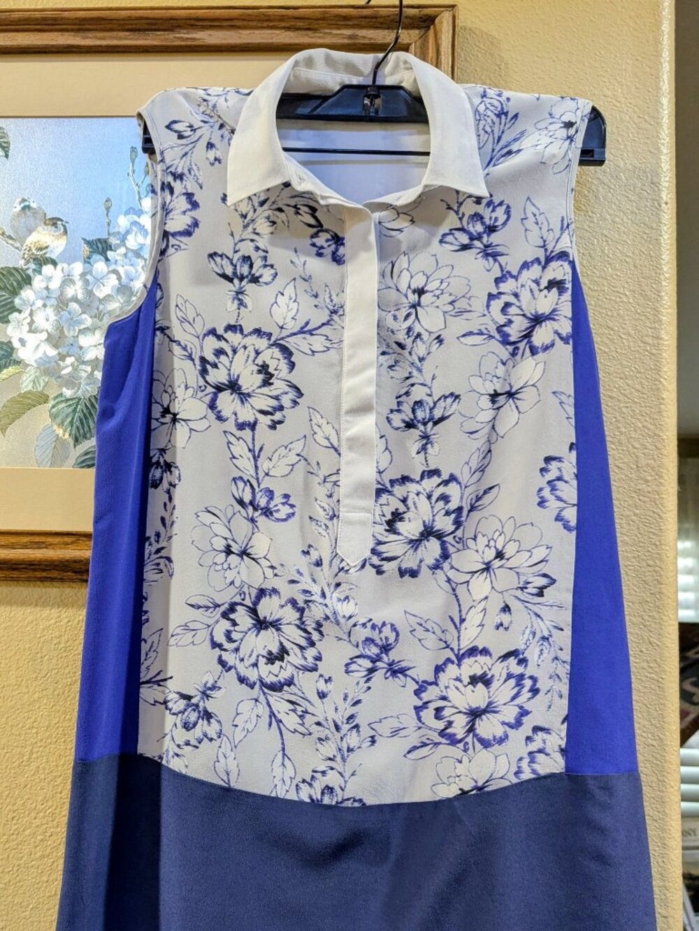 Rebecca Taylor shift silk dress with collar